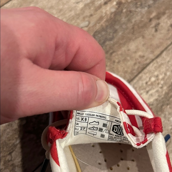 Hey Dude Kids' Patriotic Red and Blue Sneakers - Picture 4 of 6